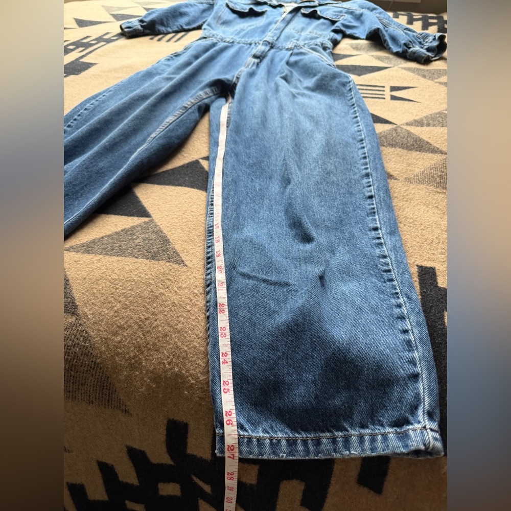 Free People Denim Jumpsuit Women’s Small - Picture 5 of 9